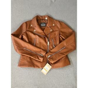 LW1RU538 Levi's Women's 538 Moto jacket size Small Brown